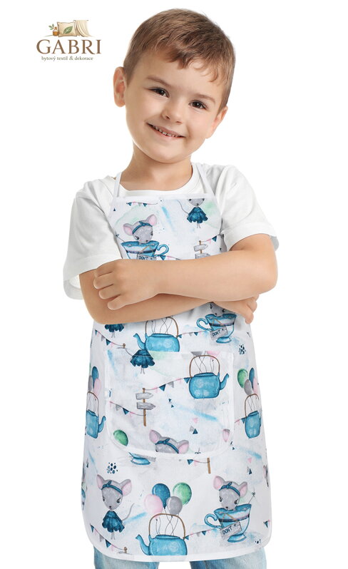 Dětská zástěrka myška v hrnečku