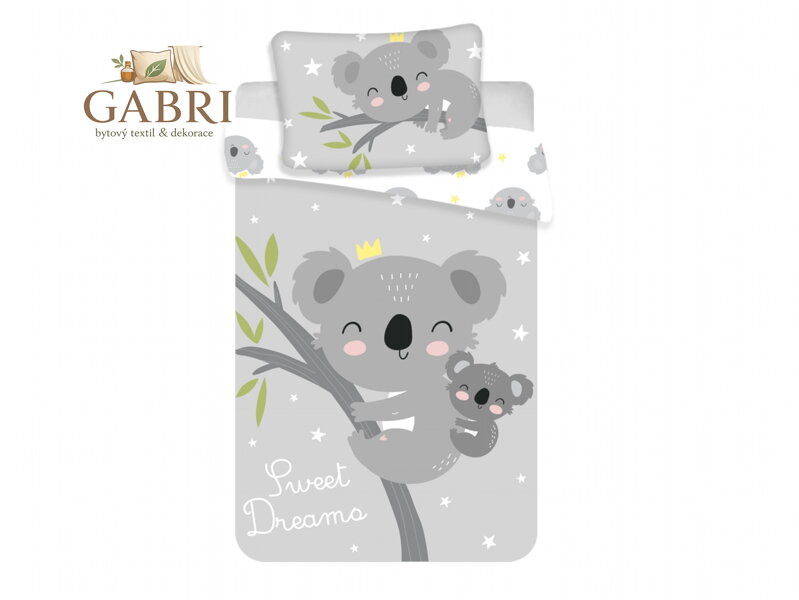 Jerry Fabrics Povlečení do postýlky Koala Sweet dreams baby 100x135, 40x60 cm