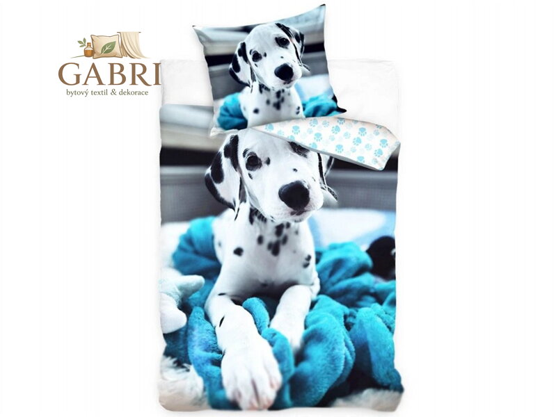 Povlečení fototisk Pes Dalmatin 140x200, 70x90 cm