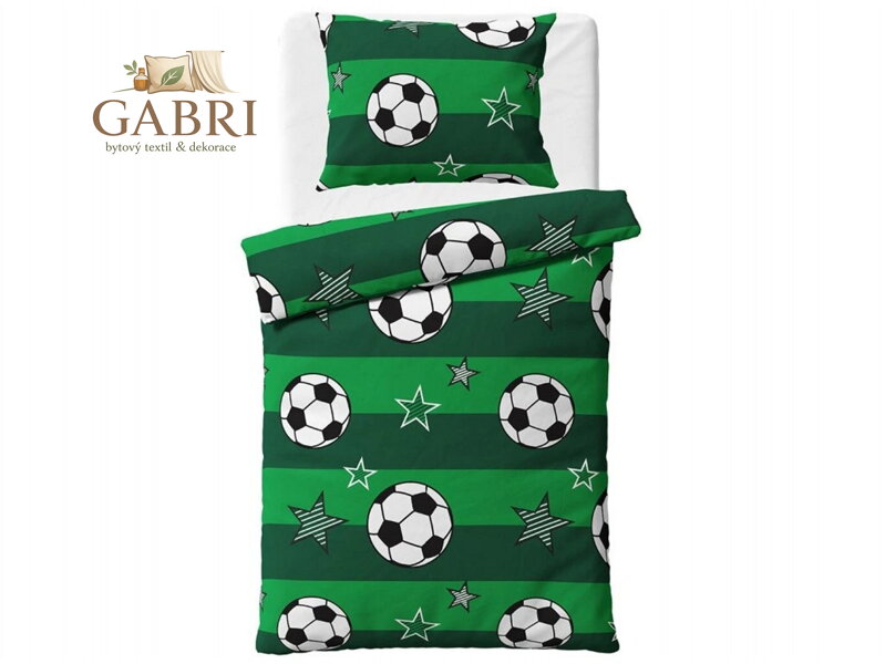 Povlečení bavlna Fotbal 140x200, 70x90 cm