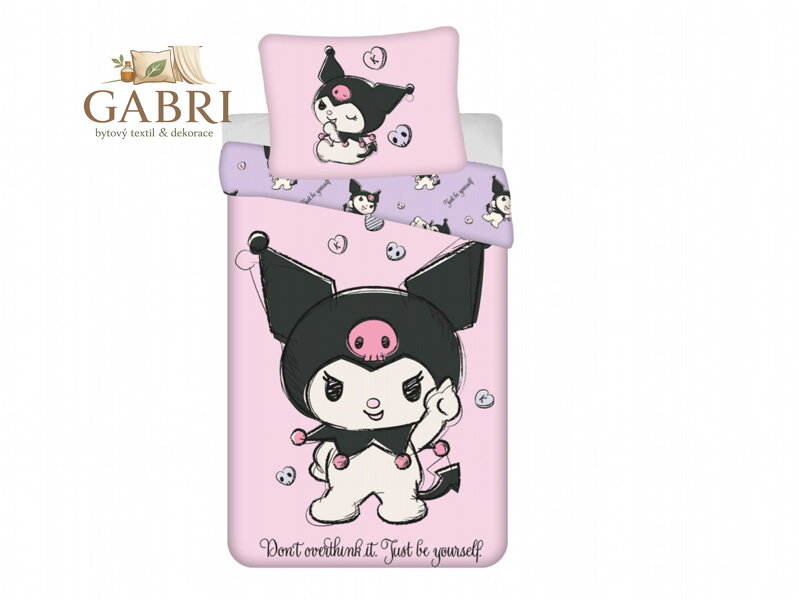 Povlečení Kuromi HK067 140x200, 70x90 cm