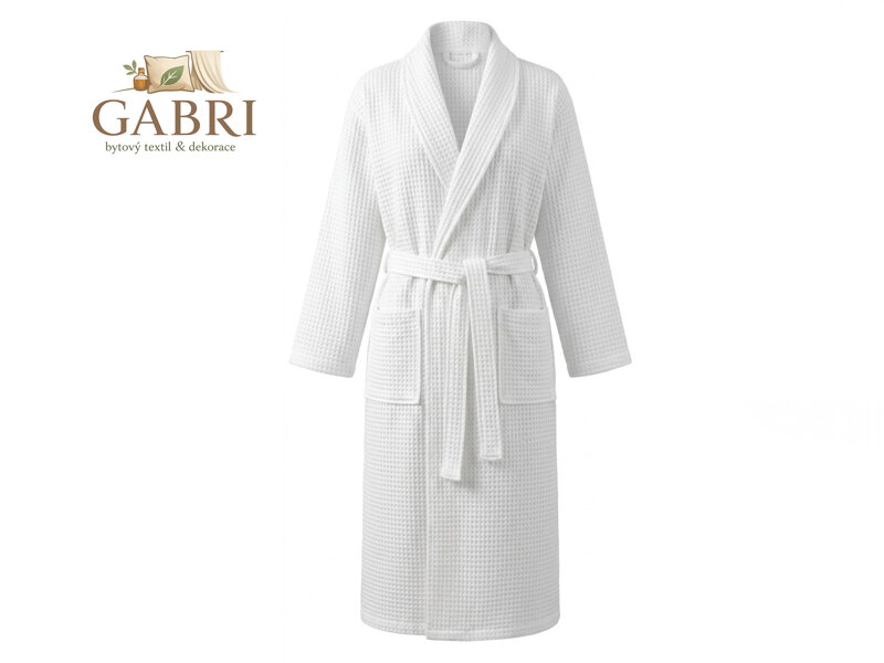 Jerry Fabrics Vaflový župan JF bílá velikost M