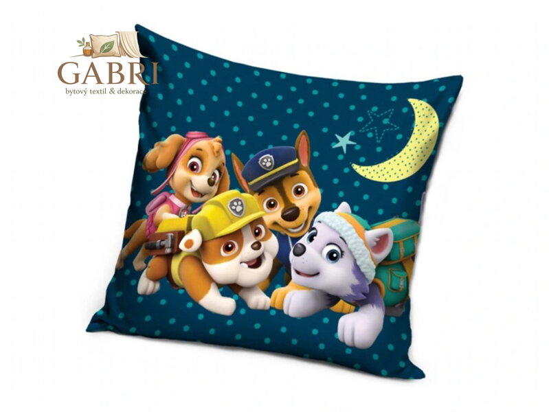 Povlak Tlapková Patrola Noční hlídka 40x40 cm