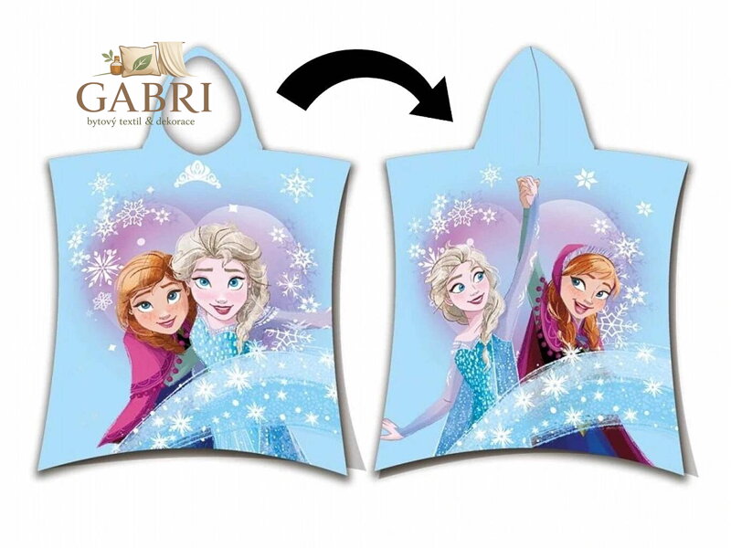 Pončo Frozen Winter fun 50x115 cm