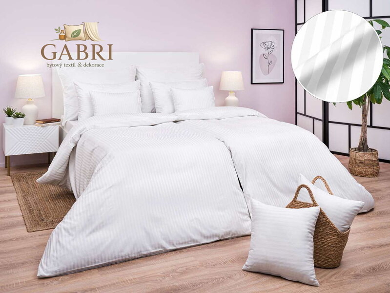 Povlečení atlas grádl 1 cm 140x200, 70x90 cm II.jakost