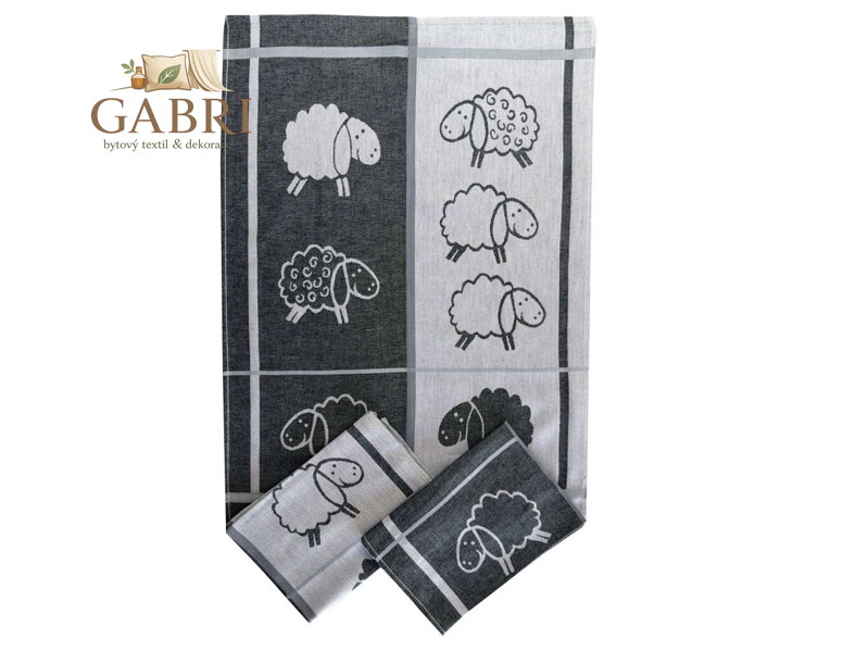 Svitap Utěrka Extra savá 50x70 cm Ovce 2 černá 3 ks