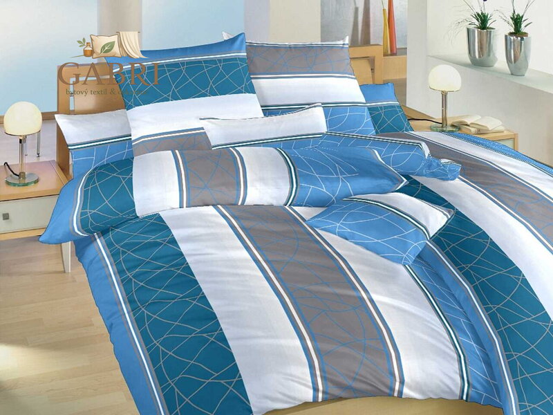 Dadka Povlečení bavlna Bruno denim 140x220, 70x90 cm