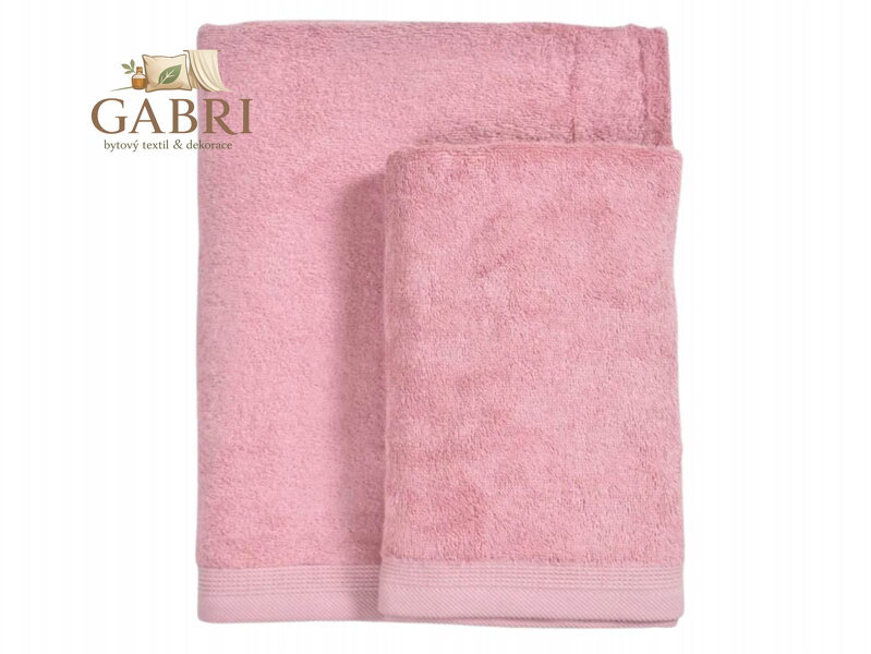 Bambusový ručník ARIA růžový 50x100 cm