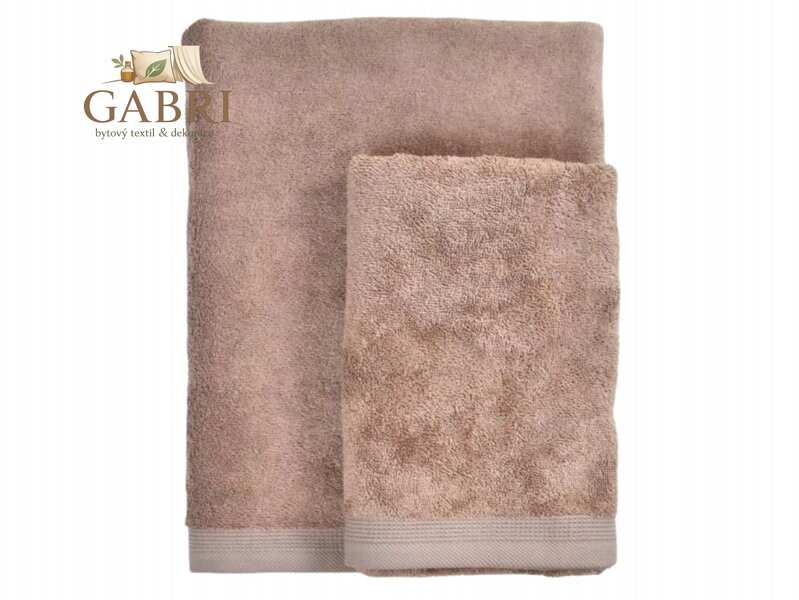 Bambusový ručník ARIA oříškový 50x100 cm