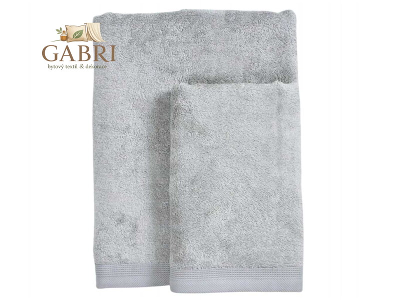 Bambusový ručník ARIA šedý 50x100 cm