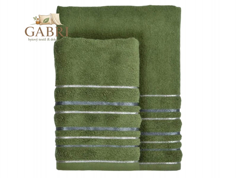 ZARA ručník 50x100 cm tmavě zelený