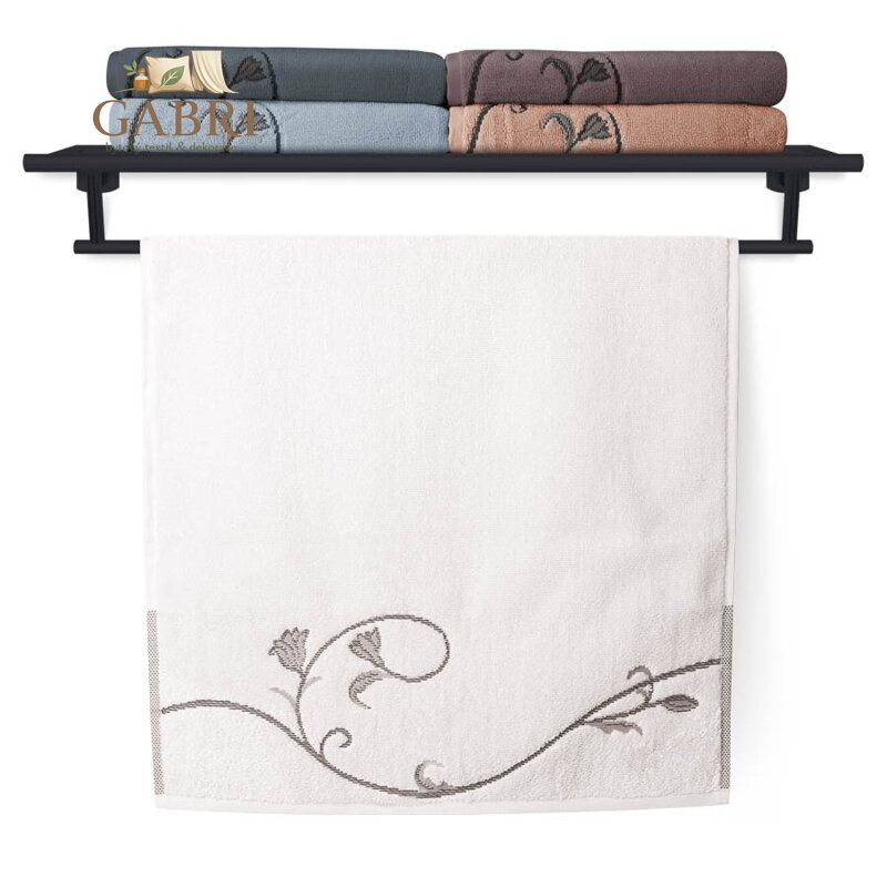 Veba Ručník Terry Floral Dance 036 bílý 50x100 cm