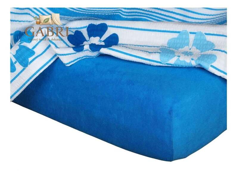 Froté prostěradlo 60x120x10 královská modř II.jakost