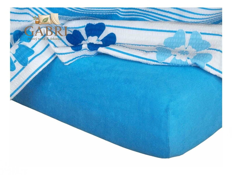 Froté prostěradlo 60x120x10 denim II.jakost
