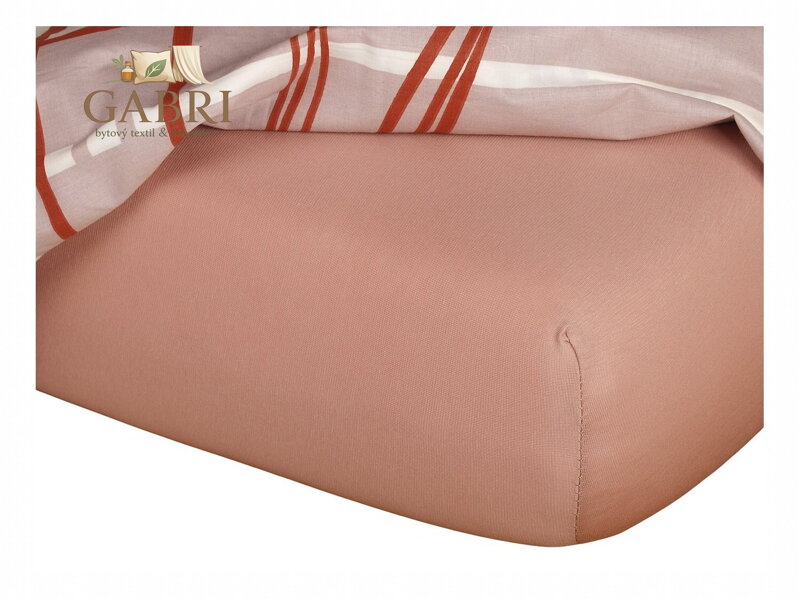 Jersey prostěradlo béžové