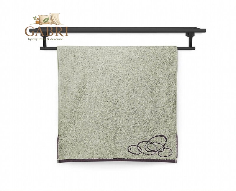 Veba Osuška Nora elipsy 70x140 cm světle zelená