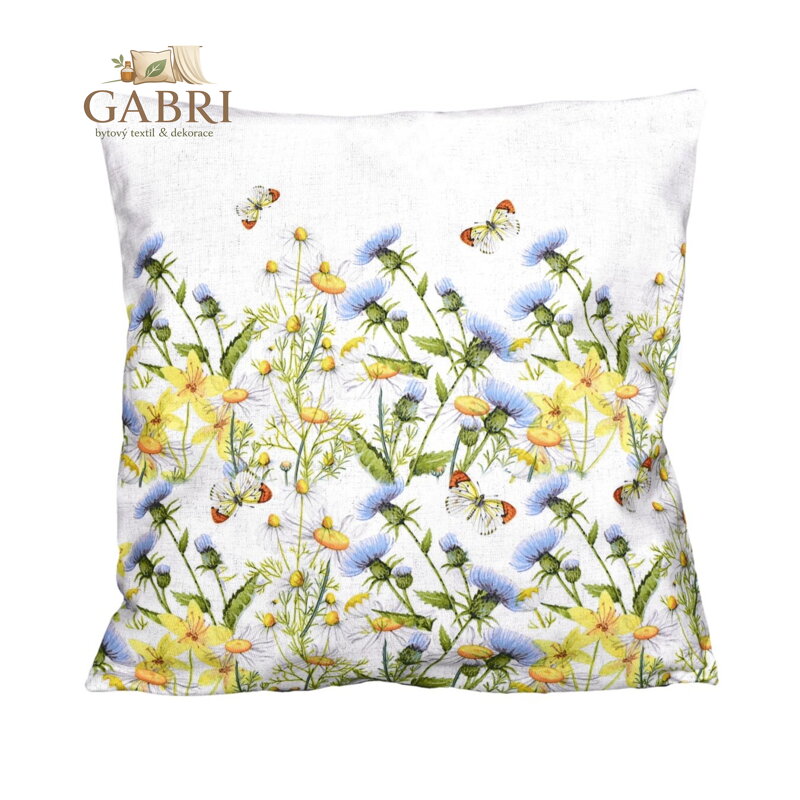 Forbyt Povlak na polštářek Rozkvetlá louka CYH5683C 40x40 cm