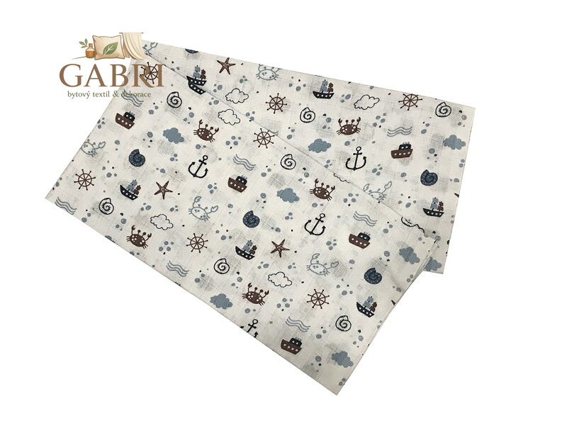 PREM INTERNACIONAL Látková plena 70x70 cm Moře (balení 5 ks)