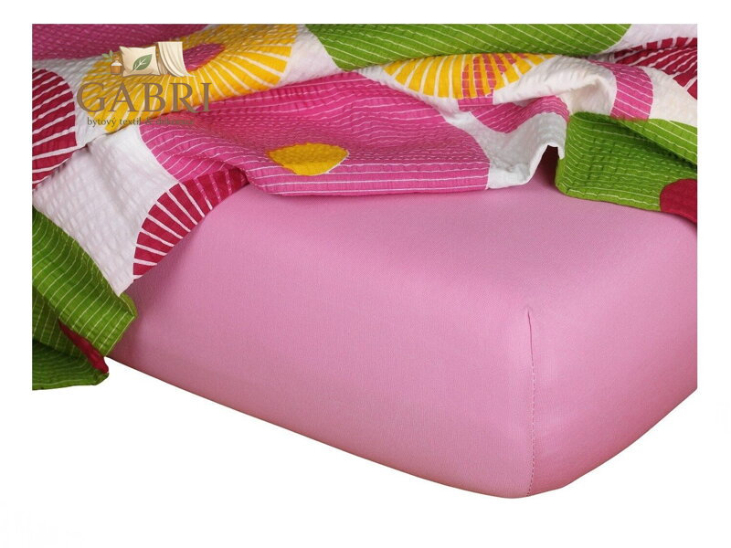 Jersey prostěradlo starorůžové