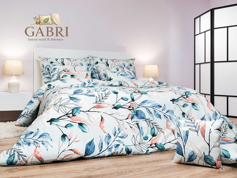 Dadka Povlečení bavlna Milaya mentol 140x200, 70x90 cm