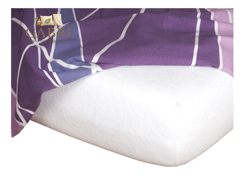 Froté prostěradlo bílé