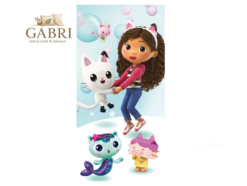 Jerry Fabrics Osuška Gabbys Dollhouse 01 70x140 cm