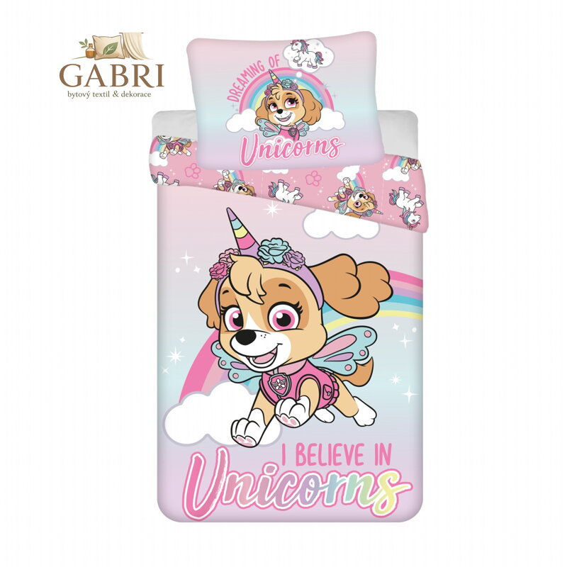 Jerry Fabrics Povlečení Paw Patrol PP354 140x200, 70x90 cm