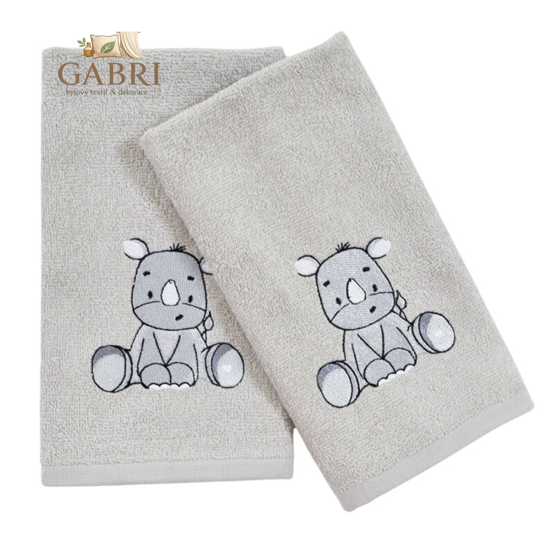 Praktik Dětský ručník LILI 30x50 cm šedý