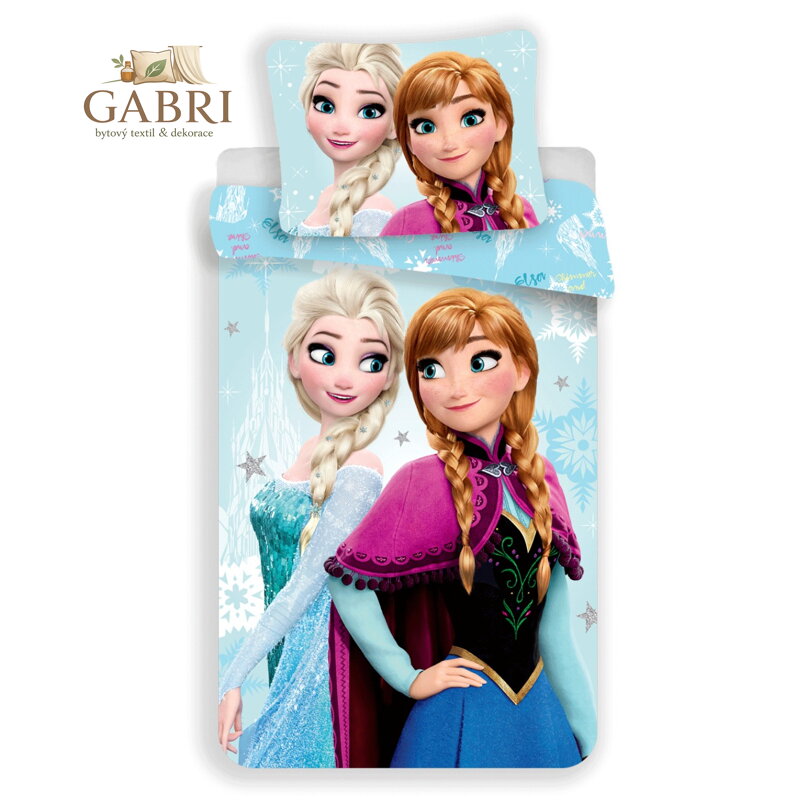 Jerry Fabrics Povlečení Frozen light blue 03 140x200, 70x90 cm