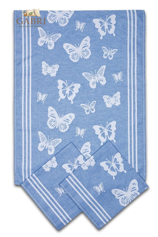 Svitap Utěrka Extra savá 50x70 cm Motýlci modrá 3 ks