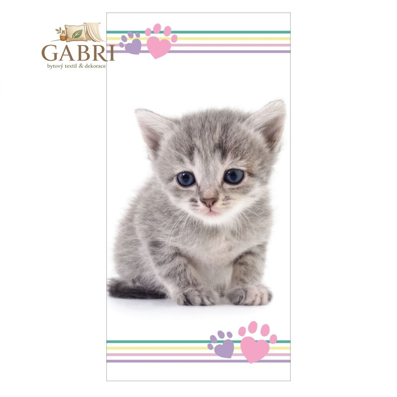Jerry Fabrics Osuška Koťátko color 70x140 cm