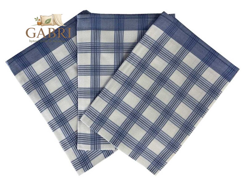 Svitap Utěrka Bambus 50x70 cm Kostka velká modrá 3 ks