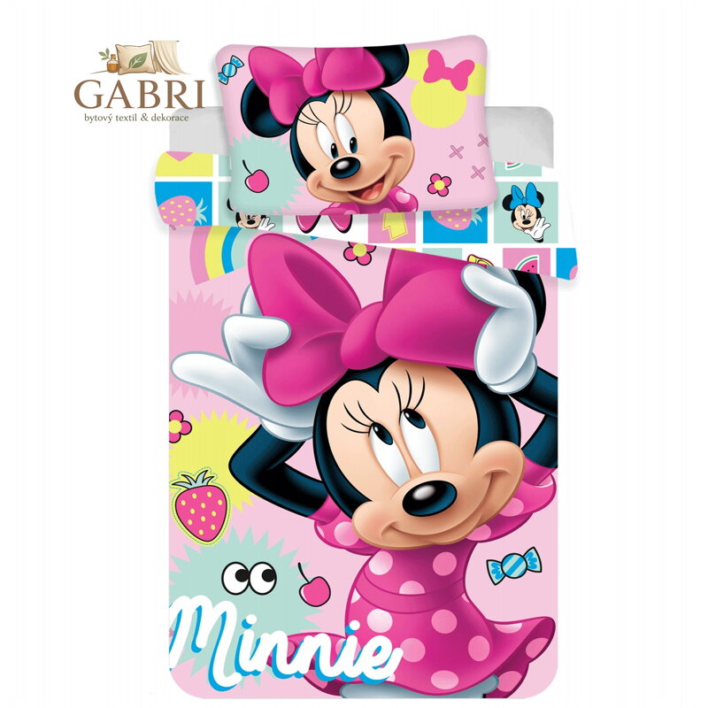 Jerry Fabrics Disney povlečení do postýlky Minnie sweet baby 100x135, 40x60 cm