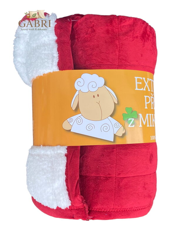 Svitap Deka mikrovlákno Ovce prošev bordó 150x200 cm