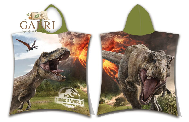 Jerry Fabrics Pončo Jurský svět Volcano 50x115 cm