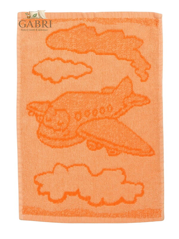 Profod Dětský ručník Plane orange 30x50 cm