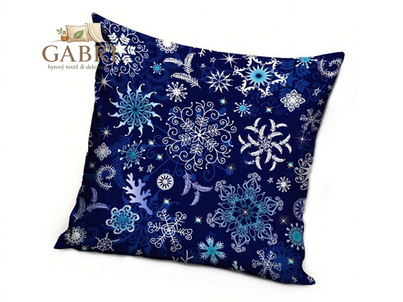 TipTrade Vánoční povlak Ledové vločky 40x40 cm