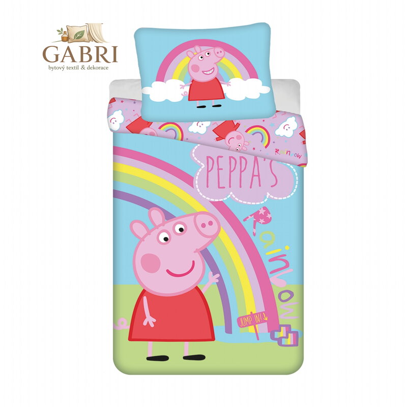 Jerry Fabrics Povlečení Peppa Pig PEP016 140x200, 70x90 cm