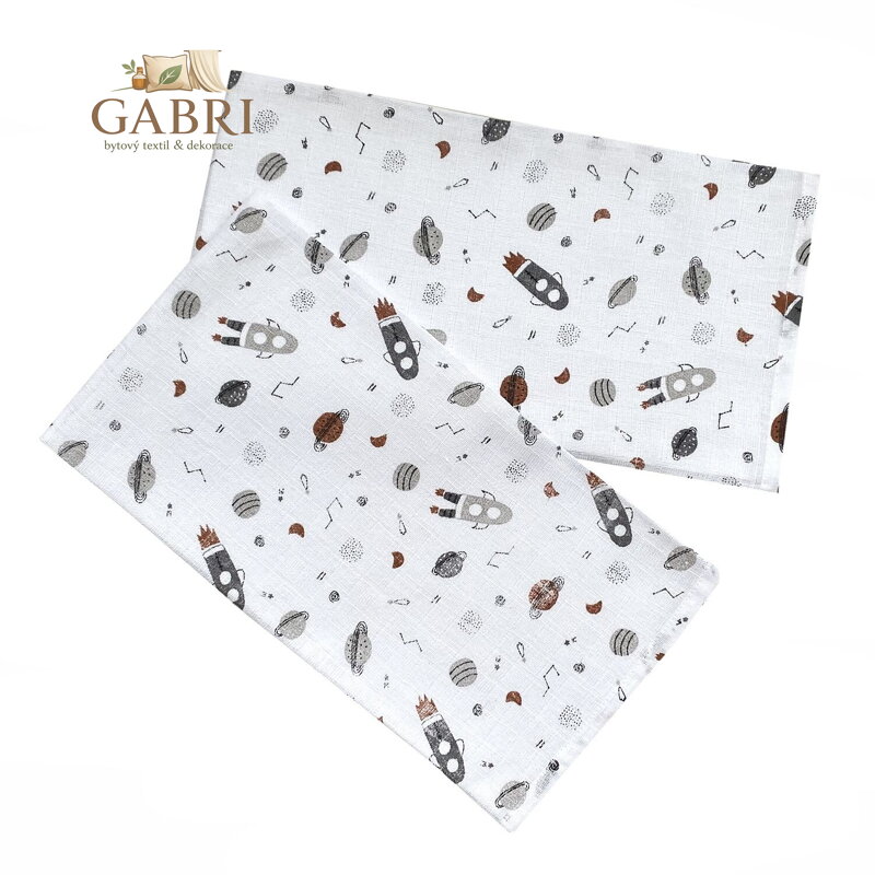 PREM INTERNACIONAL Tetra osuška 90x100 cm Vesmír (balení 1 ks)