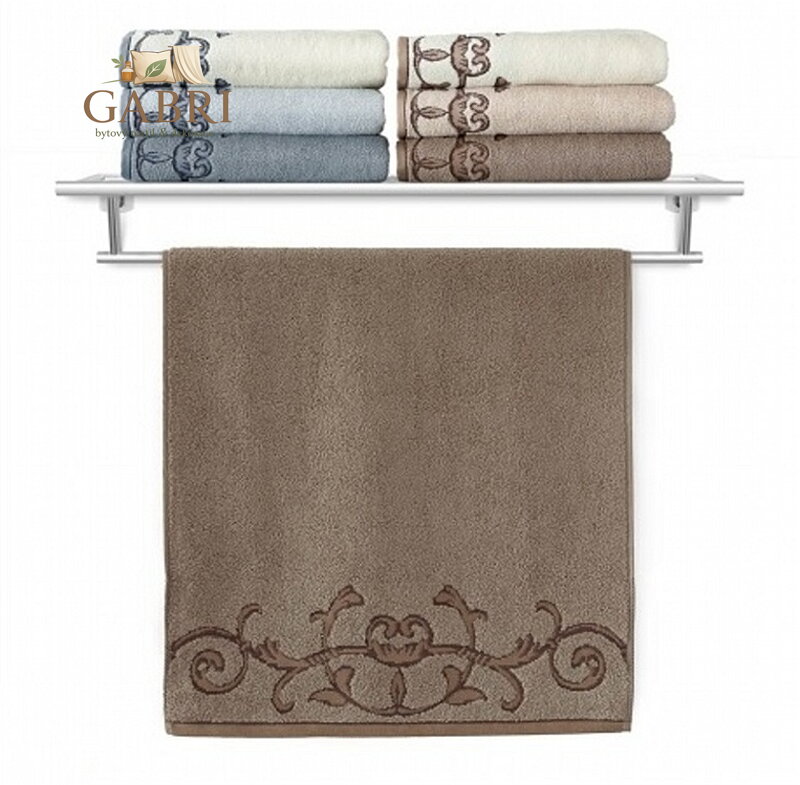 Veba Ručník Terry Barocco I. hnědá 50x100 cm