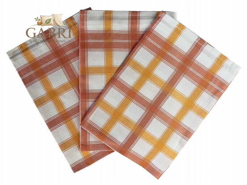 Svitap Utěrka Bambus 50x70 cm Kostka střední oranžová 3 ks