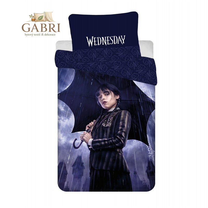 Jerry Fabrics Povlečení bavlna Wednesday Rain 140x200, 70x90 cm