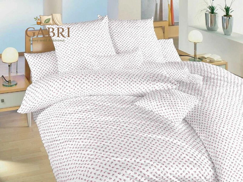 Dadka Povlečení bavlna Malé růže červené 140x200, 70x90 cm