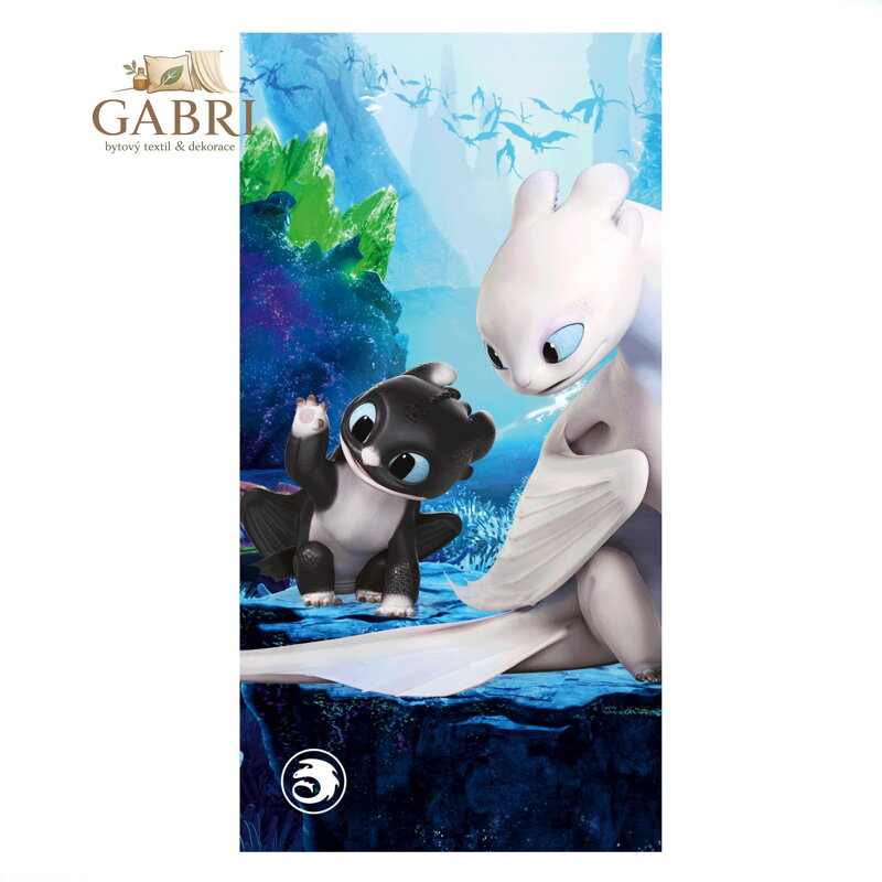 Jerry Fabrics Osuška Jak vycvičit draka 70x140 cm