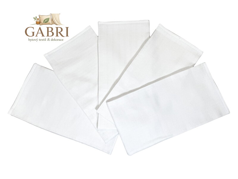 PREM INTERNACIONAL Látková plena bílá De Luxe 70x70 cm bílá (balení 5 ks)