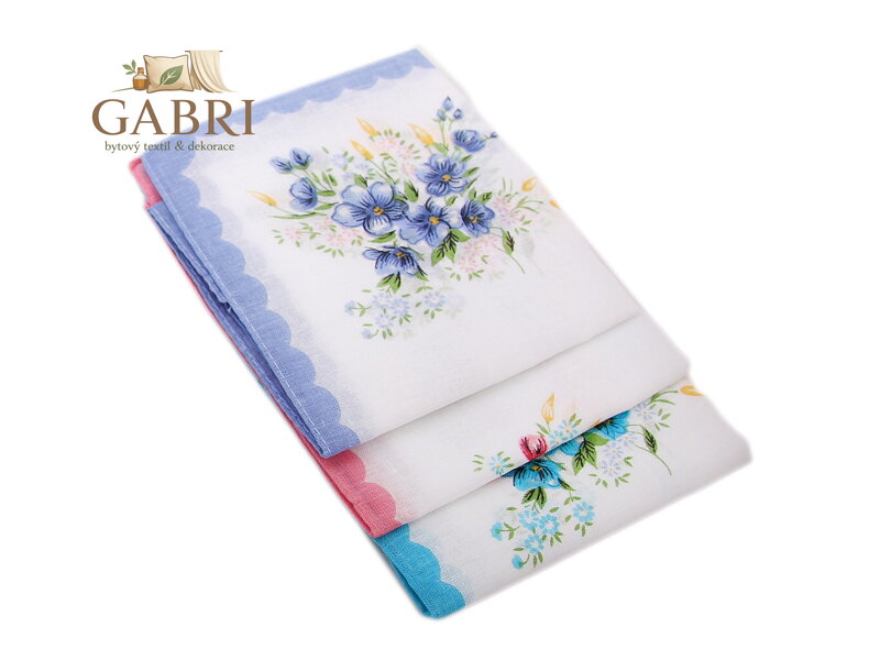 ETEX s.r.o. Dámský kapesník L26 bal 6 ks - tisk