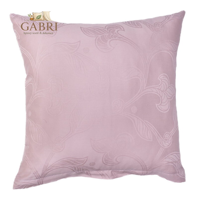 Povlak na polštář damašek Rokoko pudrové