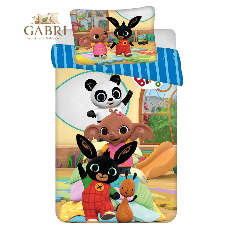 Jerry Fabrics Povlečení do postýlky Králíček Bing Tower baby 100x135, 40x60 cm