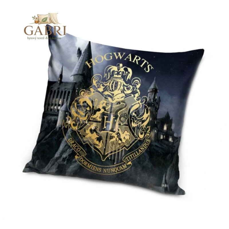 Carbotex Povlak na polštářek Harry Potter Erb Bradavické školy 40x40 cm
