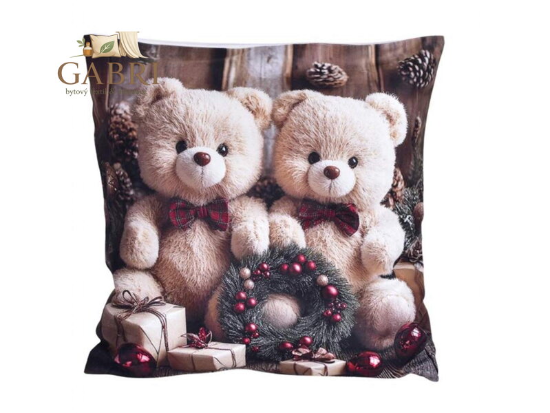 Vánoční povlak Medvídci CYC31007 40x40 cm